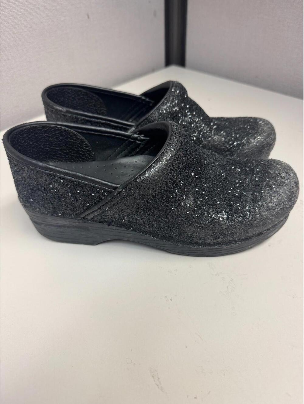 Dansko Women's Professional Black Glitter Size 39 used